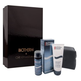 BIOTHERM SET (HOMME Sooting Balm Alcohol Free After-Shave for dry skin 100ml+Foam Shaver Shaving Foam 50ml+Cosmetics bag)