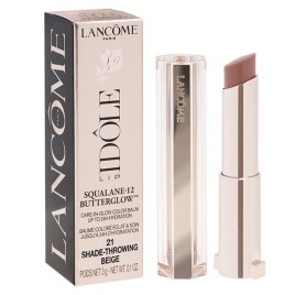 LANCOME BUTTERGLOW LIP BALM 21 SHADE THROWING BEIGE 3G