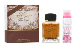 LATTAFA DUO PURE OUDI (M/W) EDP/S 100ML + PERFUMED SPRAY 50ML