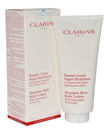 CLARINS MOISTURE RICH BODY LOTION WITH SHEA BUTTER DRY SKIN 200ML