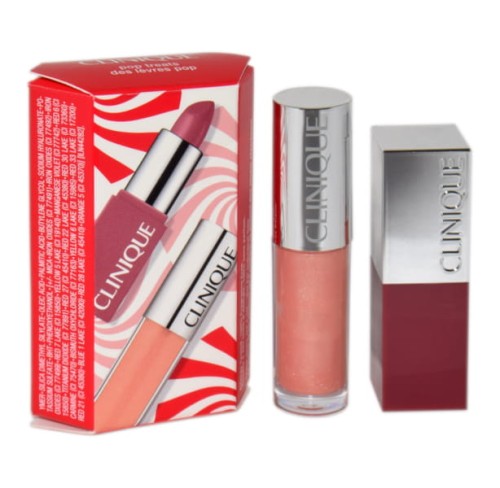 CLINIQUE SET (LIPSTICK POP LIP COLOUR 2,3g + POP SPLASH 1,5ml)