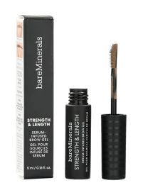 BAREMINERALS STRENGTH & LENGTH BROW GEL REFORMULATION TAUPE 5ML