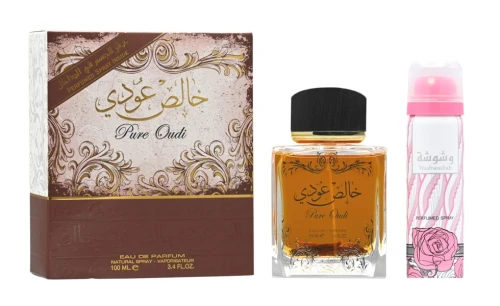 LATTAFA DUO PURE OUDI (M/W) EDP/S 100ML + PERFUMED SPRAY 50ML