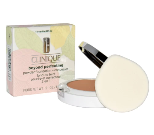 CLINIQUE BEYOND PERFECTING POWDER FOUNDATION + CONCEALER 14 VANILLA 14.5g