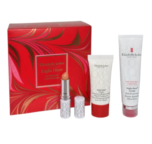 ARDEN SET (EIGHT HOUR REPAIRING BALM 50ML + HAND CREAM 30ML + LIP BALM 3.7G)