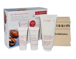 CLARINS SET (BODY LOTION 200ML + EXFOLIATING BODY SCRUB 30ML + BODY FIRMING 30ML)