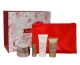 CLARINS SET (NUTRI LUMIERE DAY CREAM 50ML + NUTRI LUMIERE LOTION 10ML + NUTRI LUMIERE NIGHT CREAM 15ML + HAND AND NAIL CREAM 30ML)