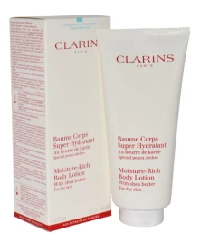 CLARINS MOISTURE RICH BODY LOTION WITH SHEA BUTTER DRY SKIN 200ML